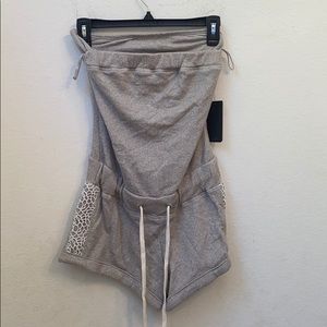 Guess Los Angeles size XS grey romper NWT